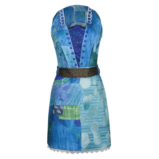 The Twits(2025) Mme Twit Robe Bleue Cosplay Costume