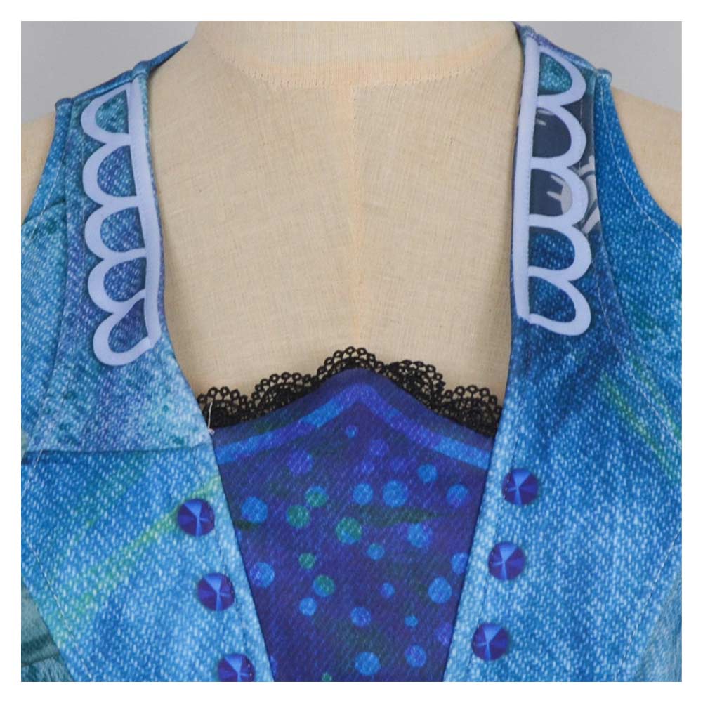 The Twits(2025) Mme Twit Robe Bleue Cosplay Costume