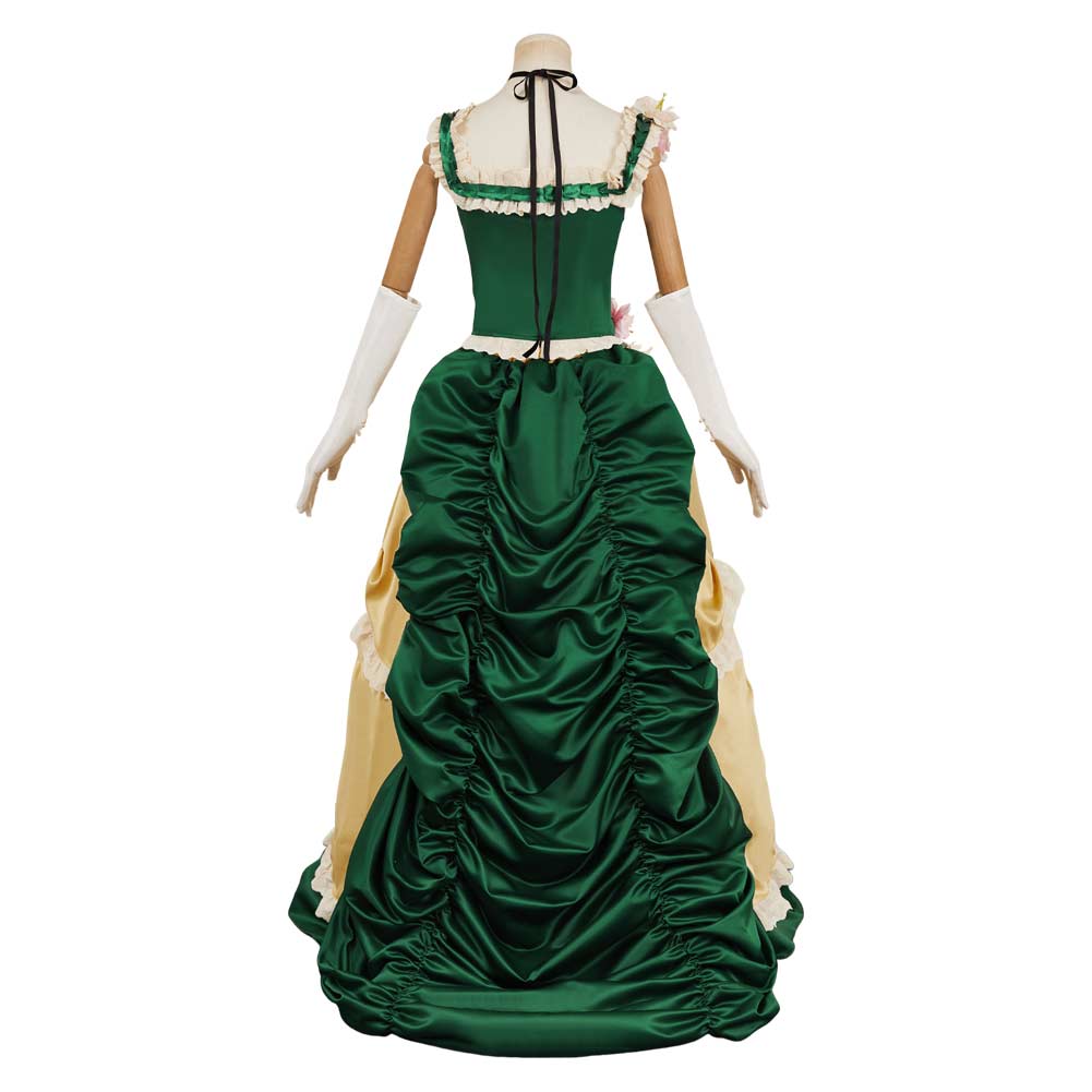 The Ugly Stepsister(2025) Elvira Robe Verte et Jaune Cosplay Costume