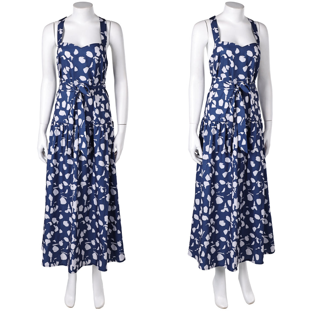 The White Lotus Saison 3(2025) Kate Robe Bleue Cosplay Costume