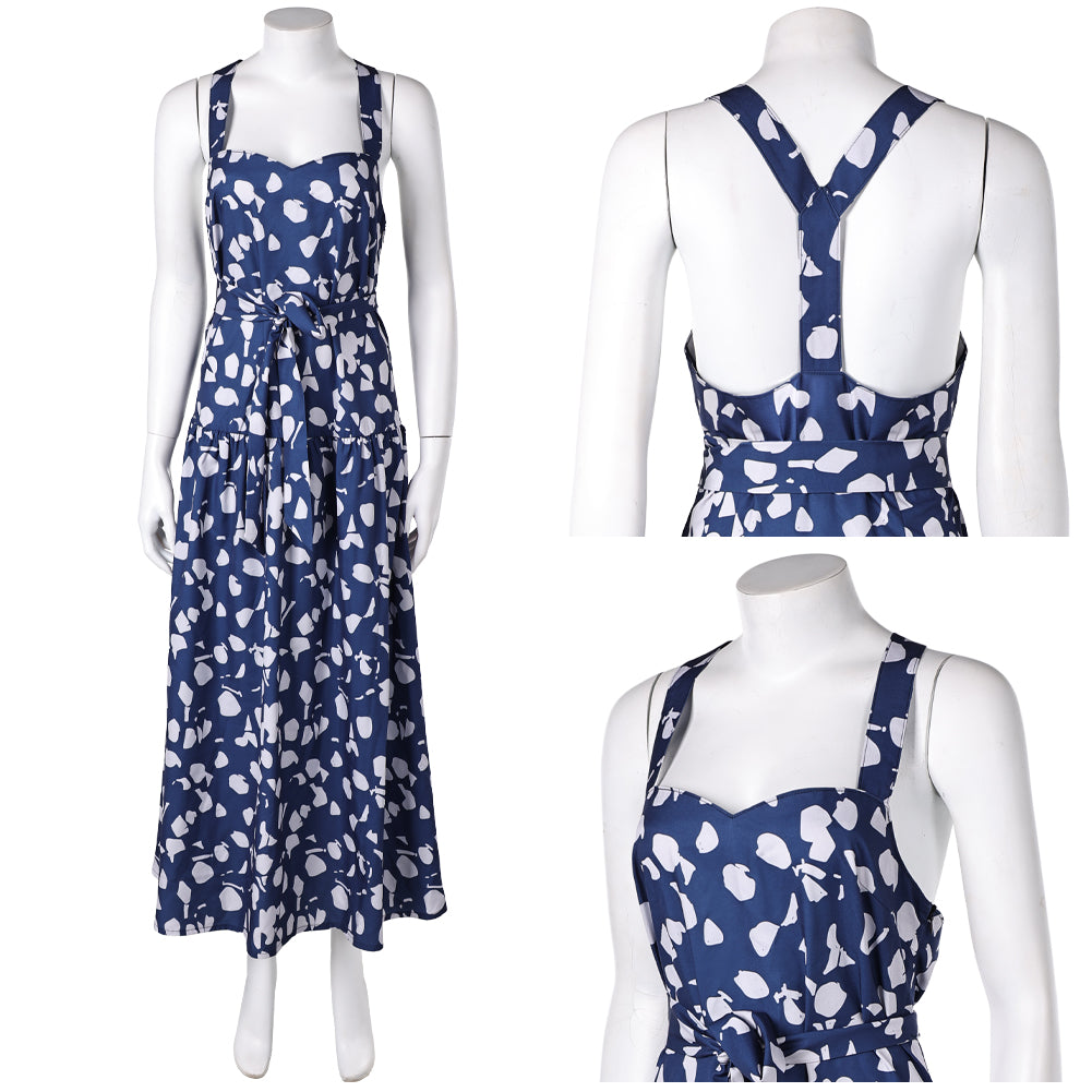 The White Lotus Saison 3(2025) Kate Robe Bleue Cosplay Costume