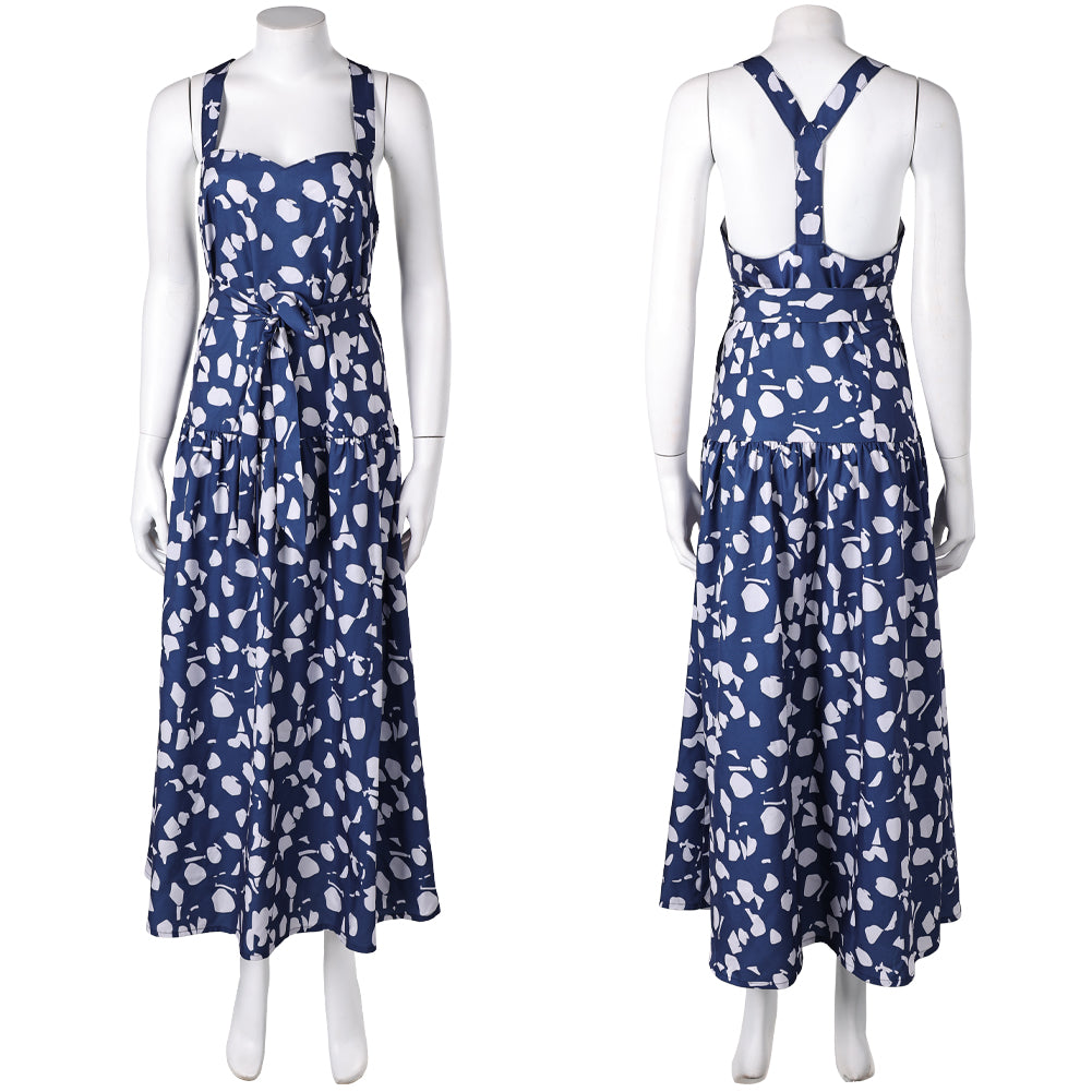 The White Lotus Saison 3(2025) Kate Robe Bleue Cosplay Costume