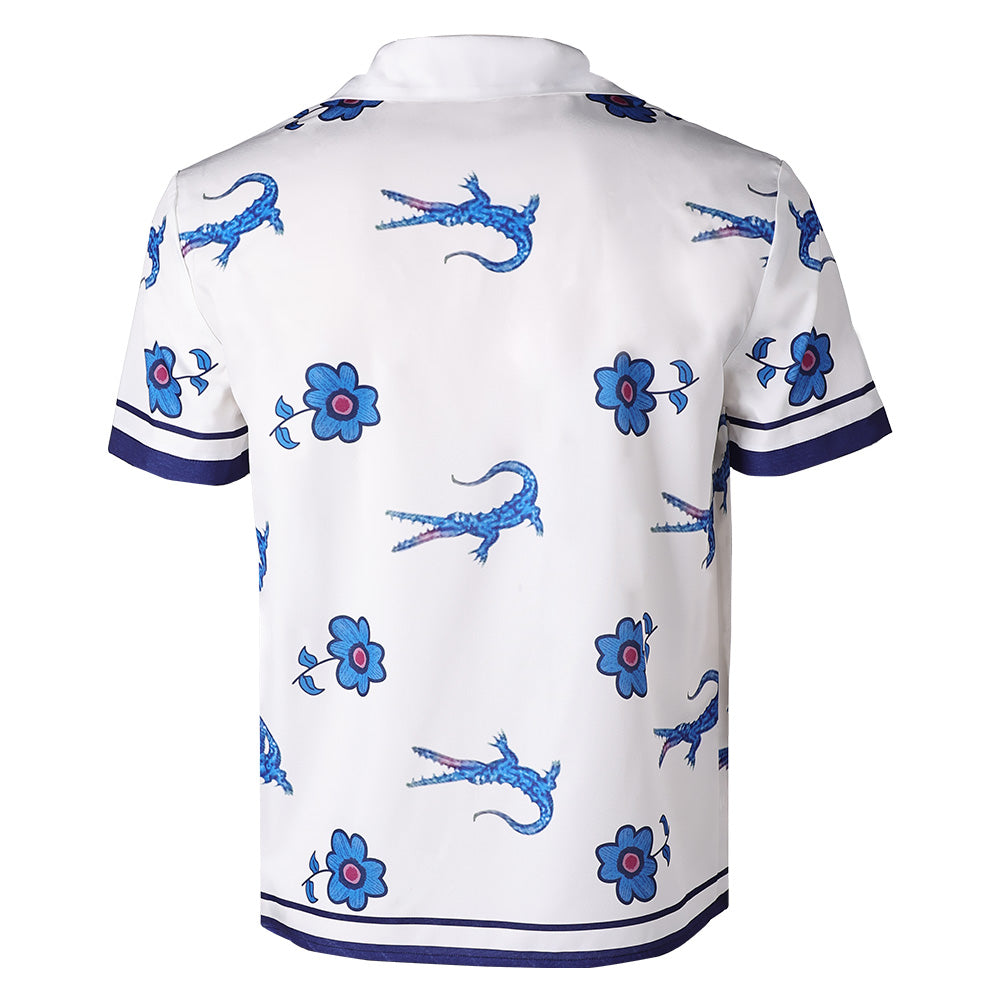The White Lotus Saison 3(2025) Lochlan Ratliff Chemise Blanche Cosplay Costume