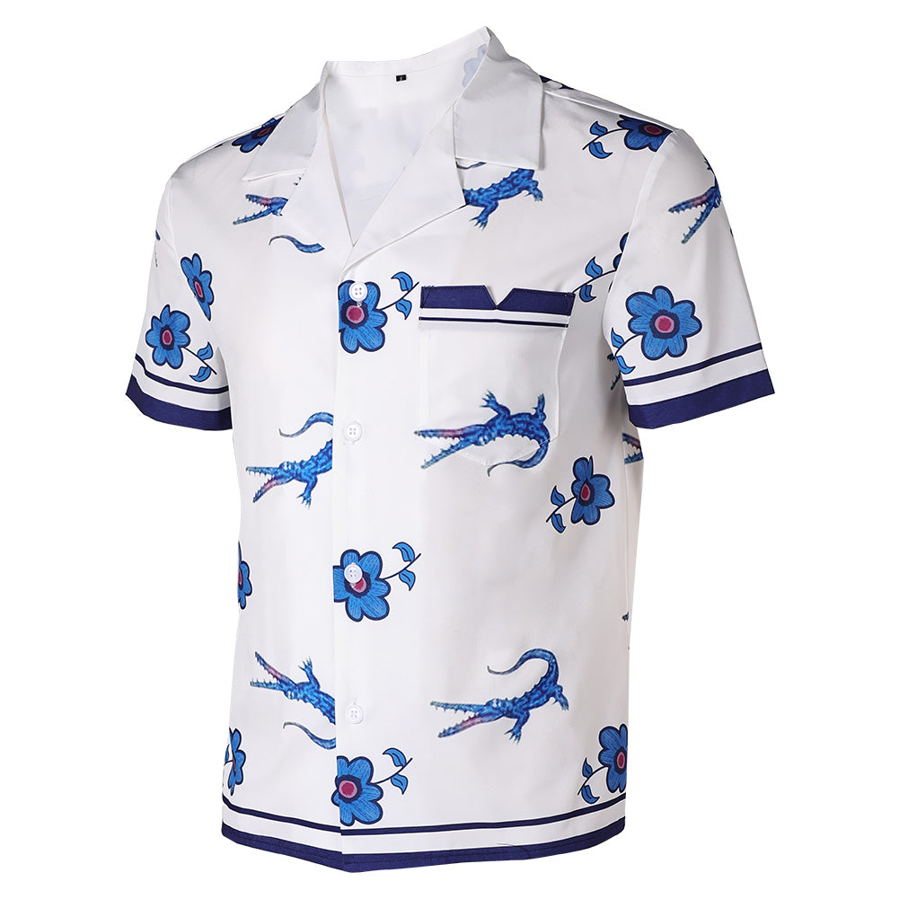 The White Lotus Saison 3(2025) Lochlan Ratliff Chemise Blanche Cosplay Costume