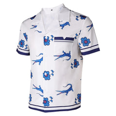 The White Lotus Saison 3(2025) Lochlan Ratliff Chemise Blanche Cosplay Costume