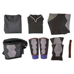 The Witcher: Sirens of The Deep(2025) Geralt of Rivia Tenue Noire Cosplay Costume