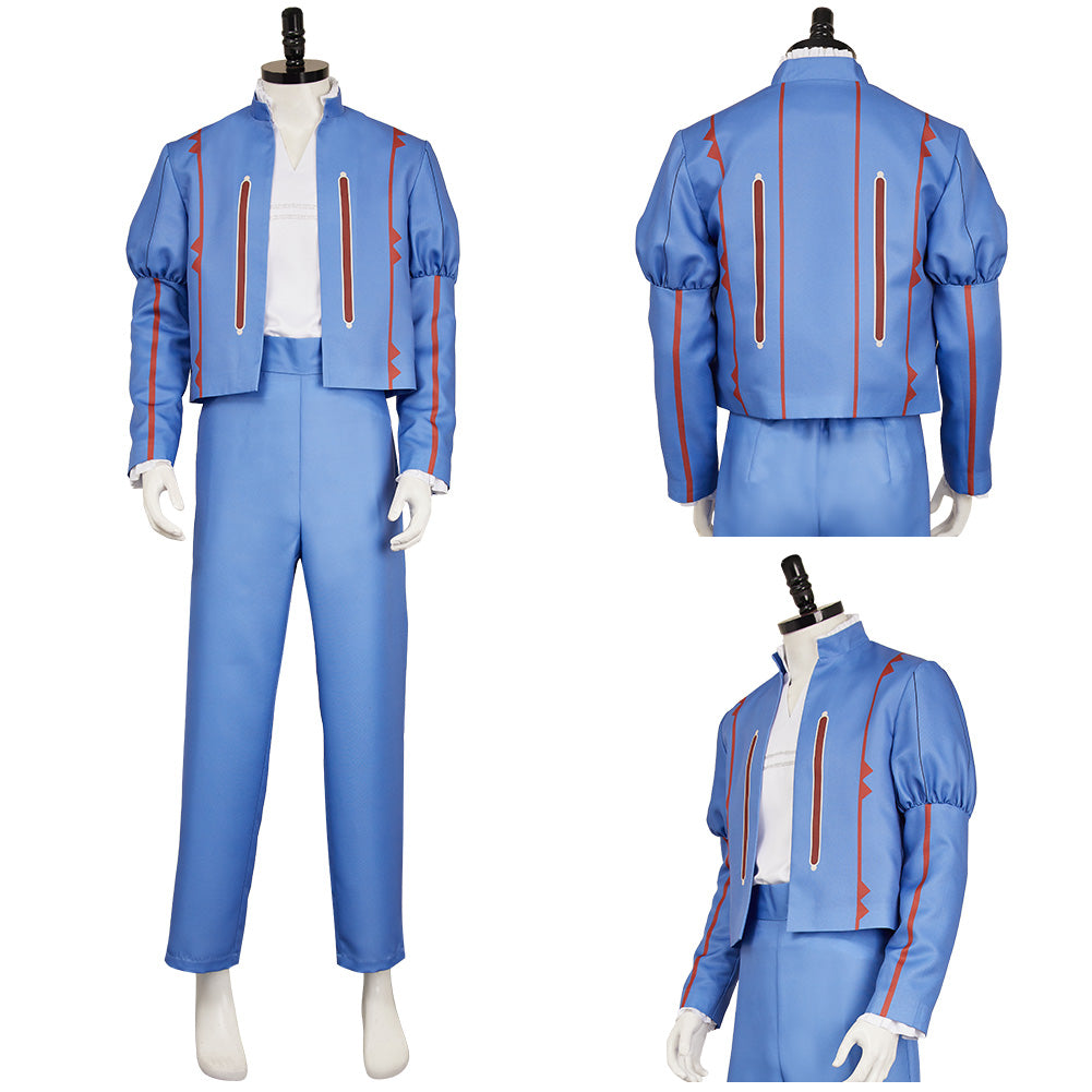 The Witcher: Sirens of The Deep(2025) Jaskier Tenue Bleue Cosplay Costume