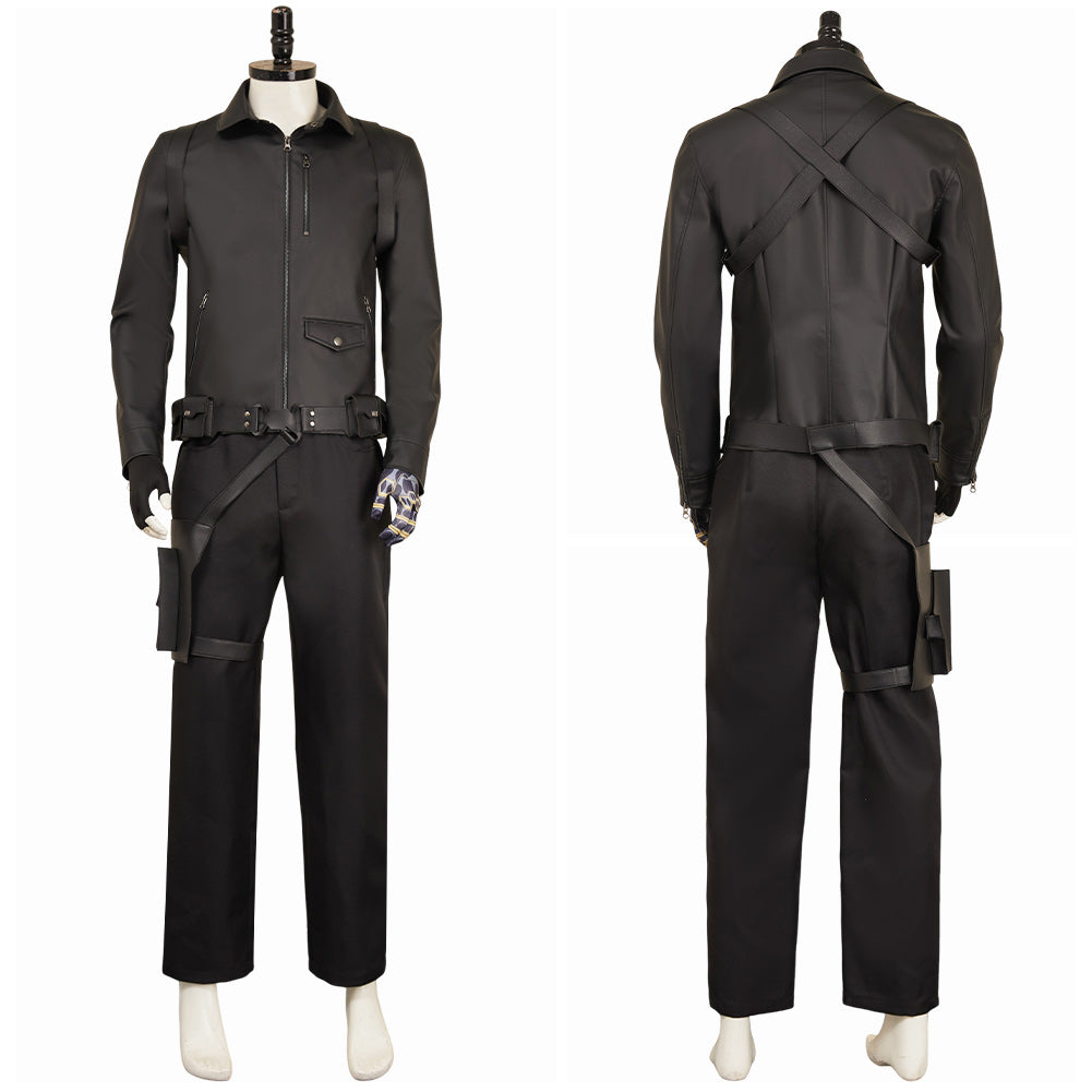 Thunderbolts(2025) Bucky Barnes Ensemble En Cuir Noir Costume Cosplay