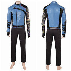 Thunderbolts(2025) Bucky Barnes Tenue Noire et Bleue Cosplay Costume