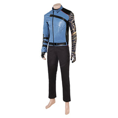 Thunderbolts(2025) Bucky Barnes Tenue Noire et Bleue Cosplay Costume