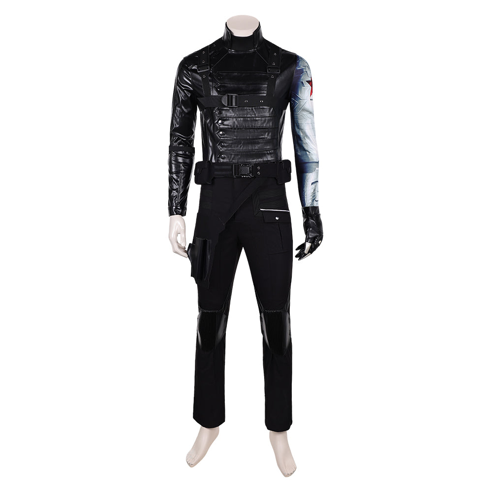 Thunderbolts(2025) Bucky Barnes Winter Soldier Tenue Noire Cosplay Costume Ver.2