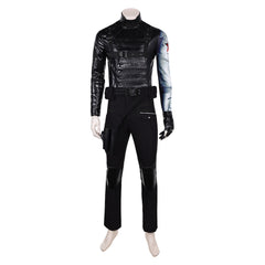 Thunderbolts(2025) Bucky Barnes Winter Soldier Tenue Noire Cosplay Costume Ver.2