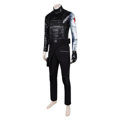 Thunderbolts(2025) Bucky Barnes Winter Soldier Tenue Noire Cosplay Costume Ver.2