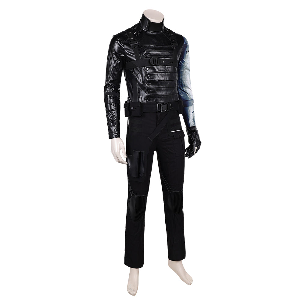 Thunderbolts(2025) Bucky Barnes Winter Soldier Tenue Noire Cosplay Costume Ver.2