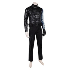 Thunderbolts(2025) Bucky Barnes Winter Soldier Tenue Noire Cosplay Costume Ver.2