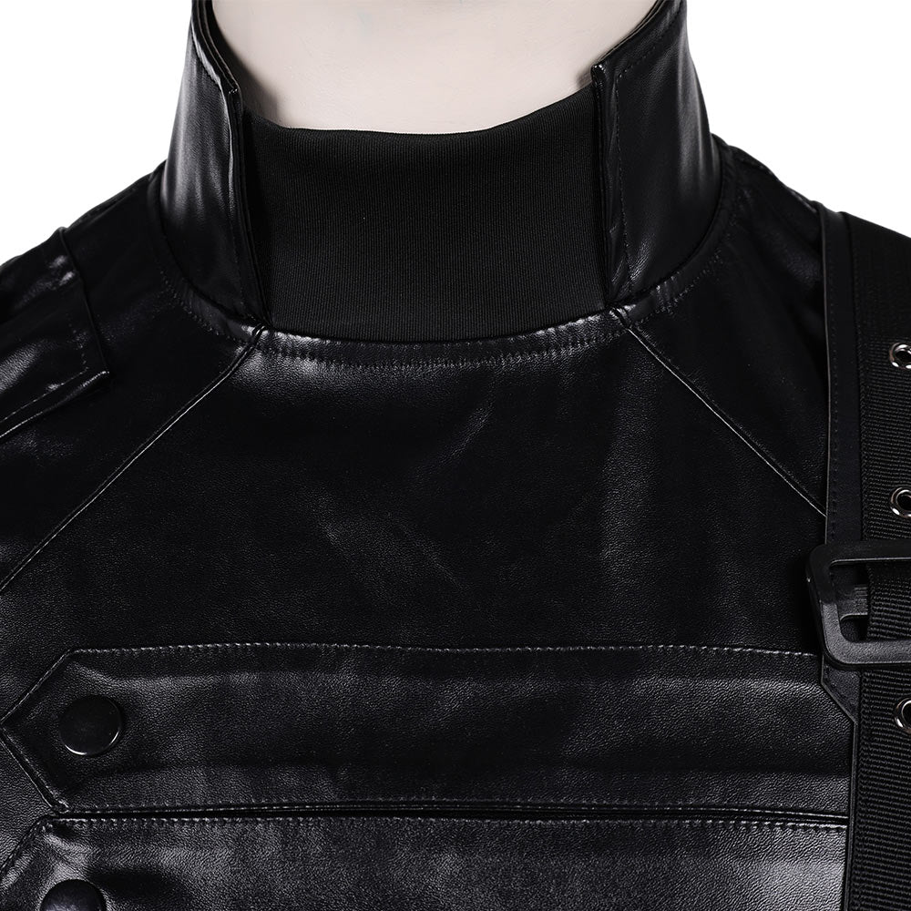 Thunderbolts(2025) Bucky Barnes Winter Soldier Tenue Noire Cosplay Costume Ver.2
