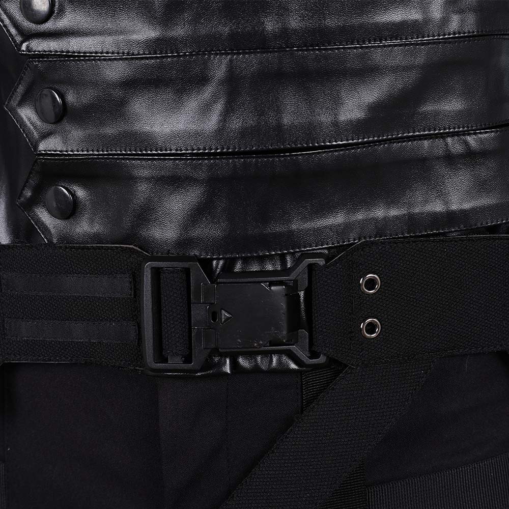 Thunderbolts(2025) Bucky Barnes Winter Soldier Tenue Noire Cosplay Costume Ver.2
