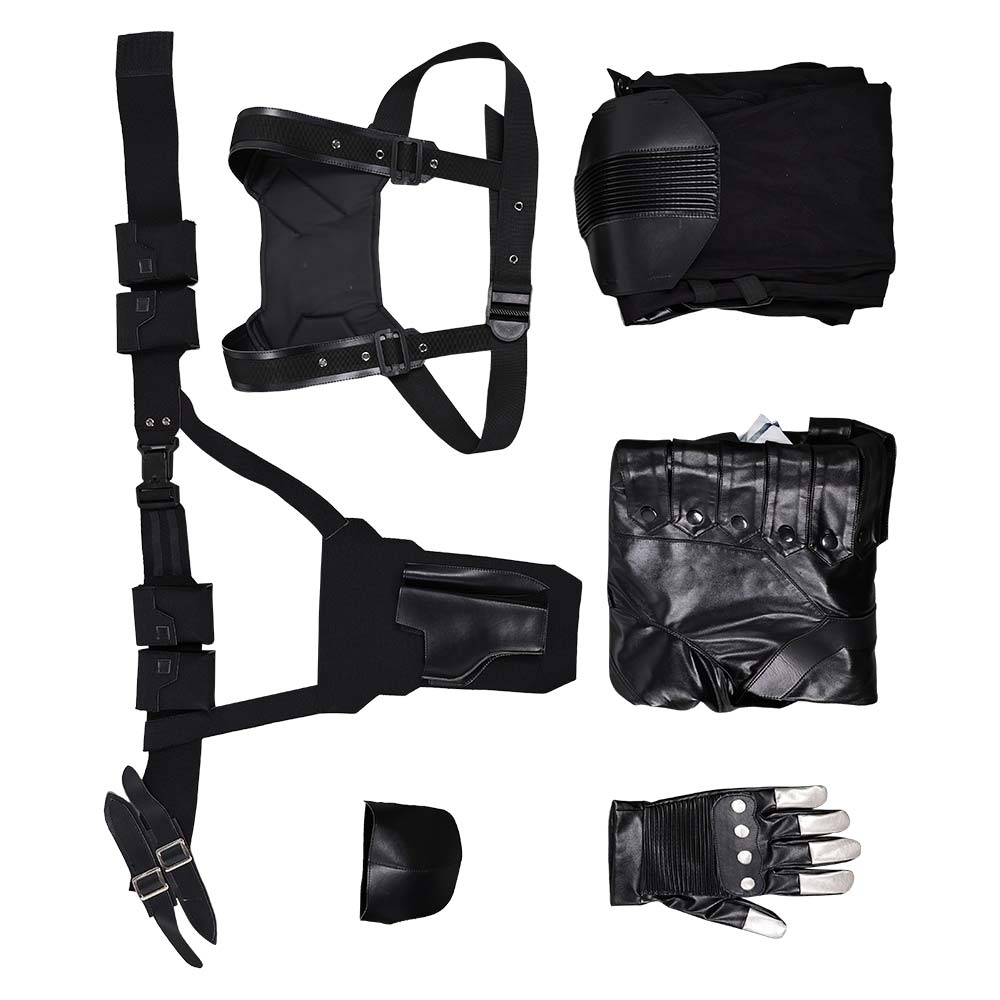Thunderbolts(2025) Bucky Barnes Winter Soldier Tenue Noire Cosplay Costume Ver.2