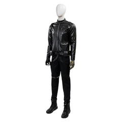 Thunderbolts(2025) Bucky Barnes Winter Soldier Veste Noire Cosplay Costume