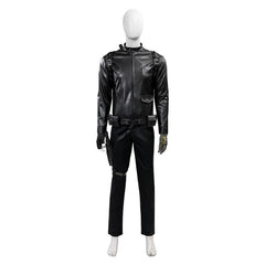 Thunderbolts(2025) Bucky Barnes Winter Soldier Veste Noire Cosplay Costume