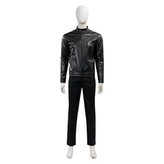 Thunderbolts(2025) Bucky Barnes Winter Soldier Veste Noire Cosplay Costume