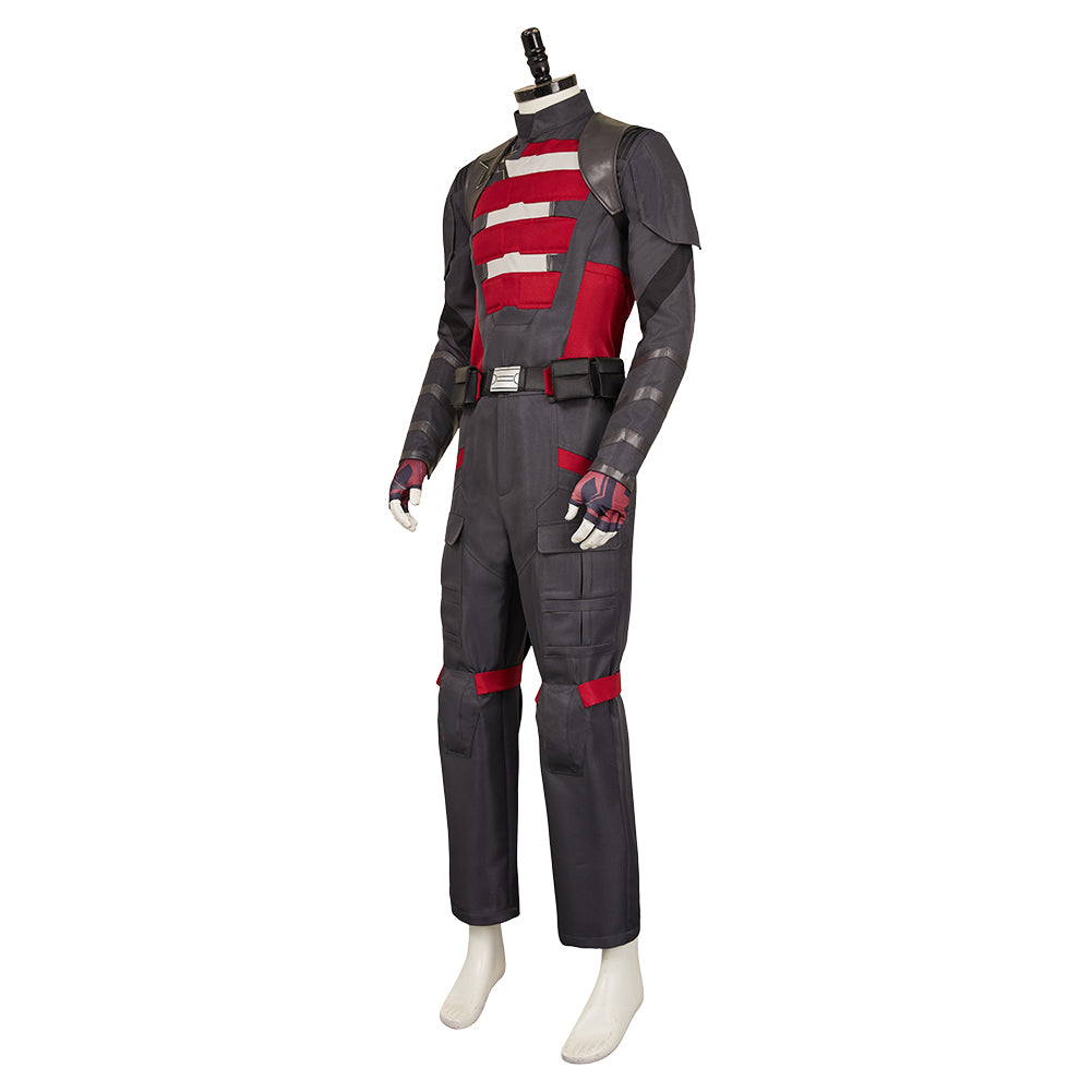 Thunderbolts(2025) John Walker Tenue Noire et Rouge Cosplay Costume