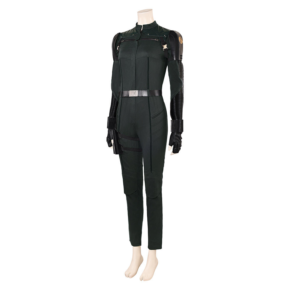 Thunderbolts(2025) Yelena Belova Combinaison Noire Cosplay Costume
