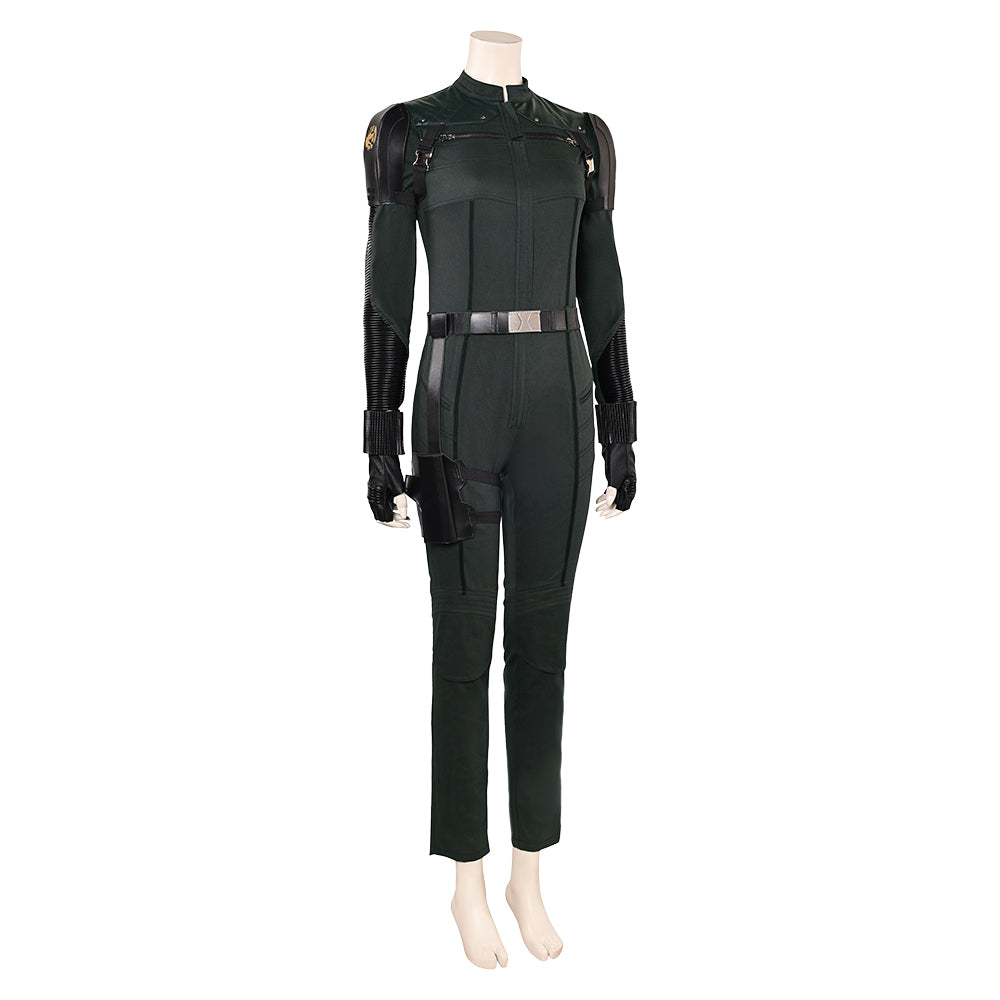 Thunderbolts(2025) Yelena Belova Combinaison Noire Cosplay Costume