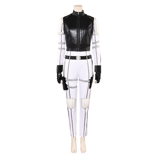 Thunderbolts(2025) Yelena Belova Tenue Noire et Blanche Cosplay Costume