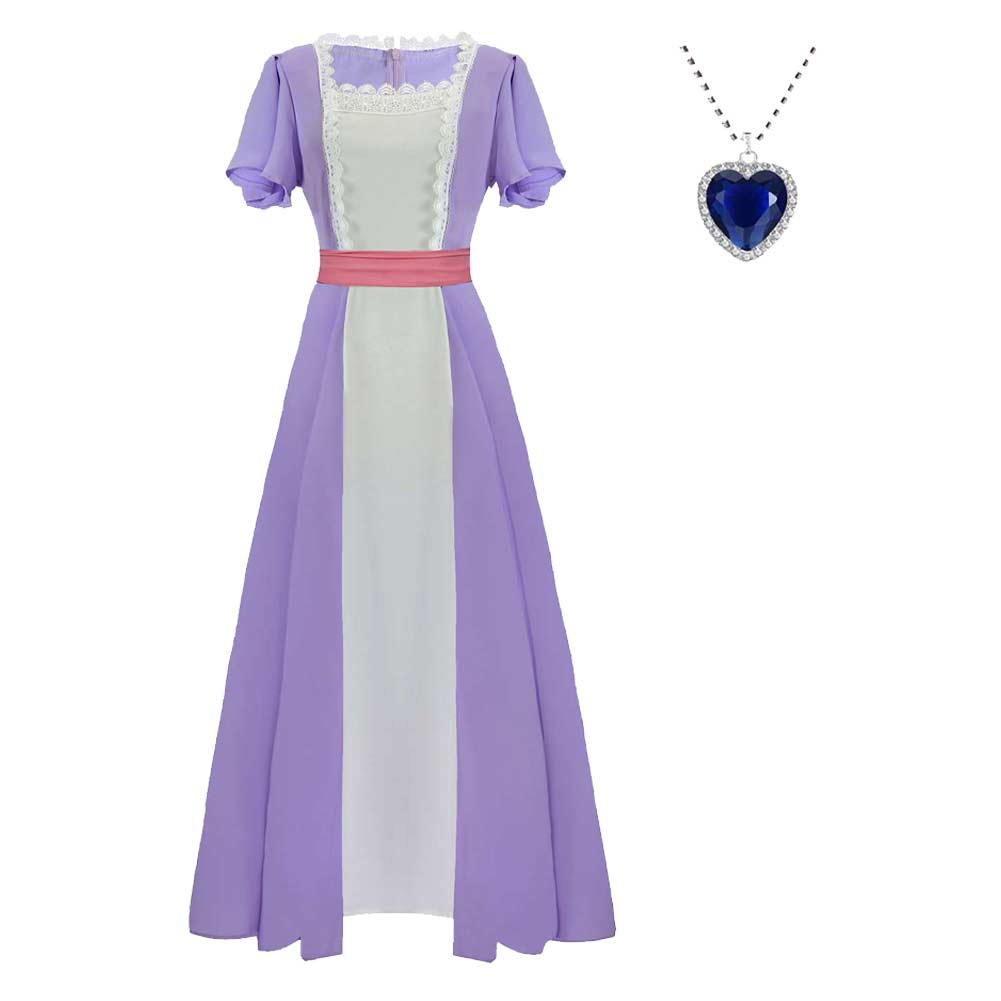 Titanic Rose DeWitt Bukater Robe Violette Claire Cosplay Costume