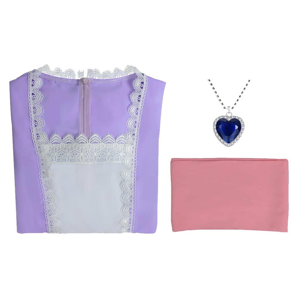 Titanic Rose DeWitt Bukater Robe Violette Claire Cosplay Costume