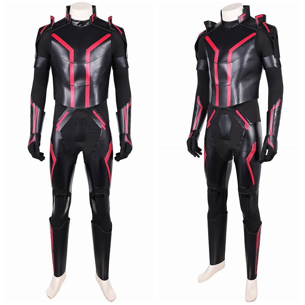 Tron: Legacy(2025) Ares Combinaison Noire et Rouge Cosplay Costume