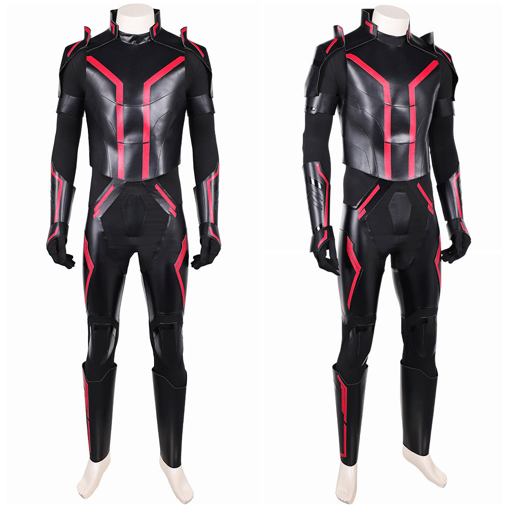 Tron: Legacy(2025) Ares Combinaison Noire et Rouge Cosplay Costume