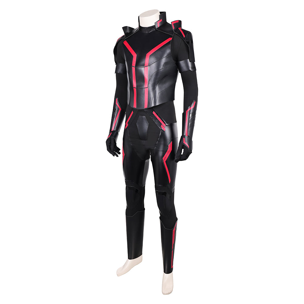 Tron: Legacy(2025) Ares Combinaison Noire et Rouge Cosplay Costume