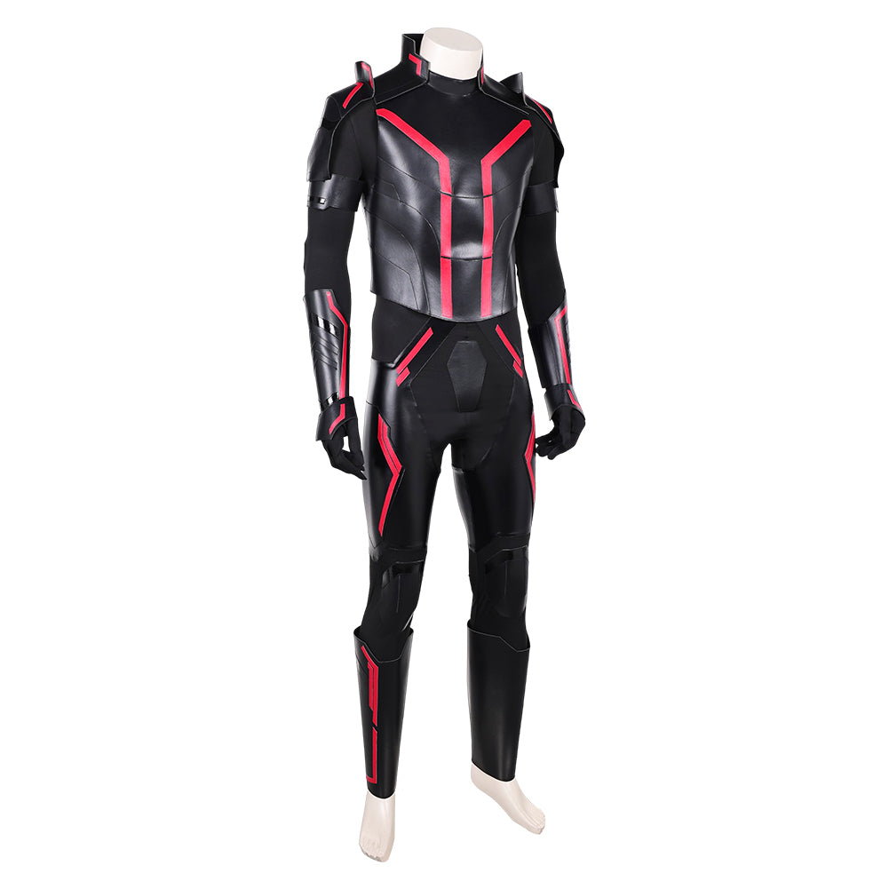 Tron: Legacy(2025) Ares Combinaison Noire et Rouge Cosplay Costume
