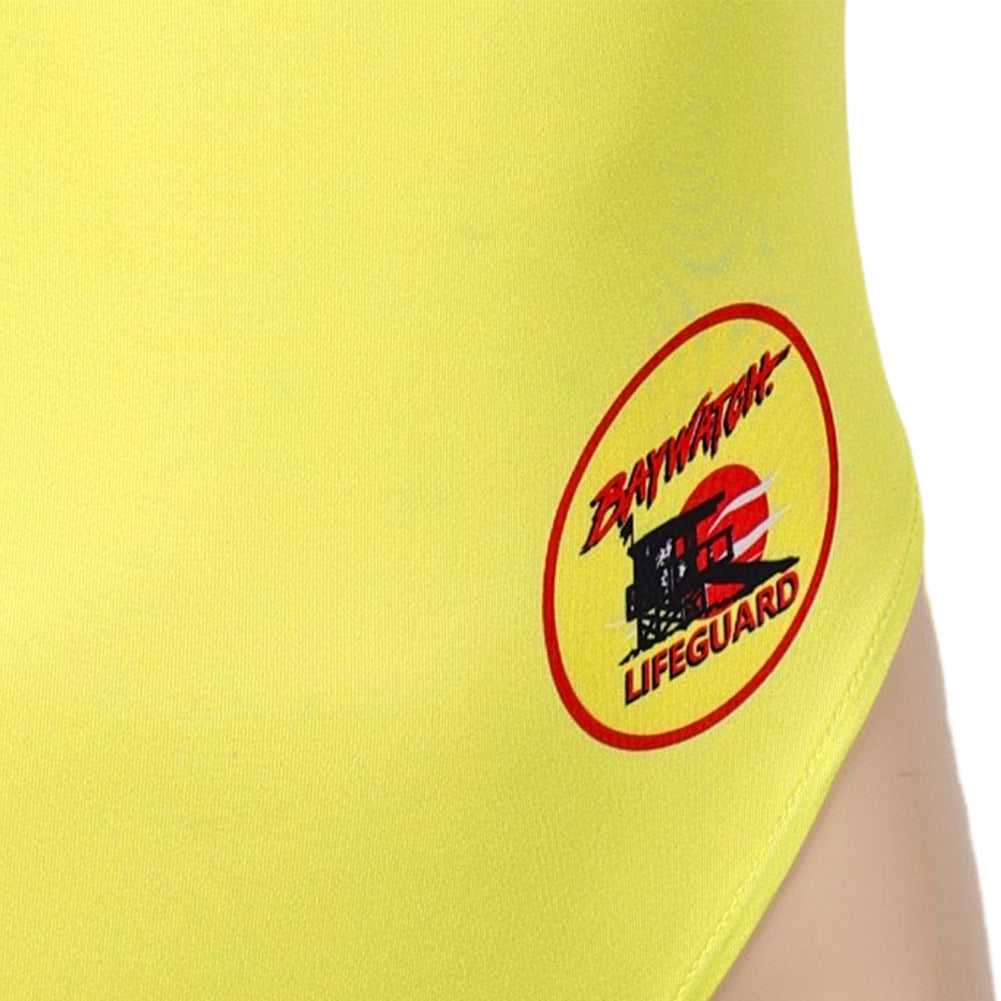 TV Baywatch Alerte à Malibu(2024) C.J. Parker Maillot de Bain Jaune Une Pièce Cosplay Costume