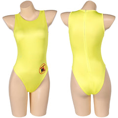 TV Baywatch Alerte à Malibu(2024) C.J. Parker Maillot de Bain Jaune Une Pièce Cosplay Costume
