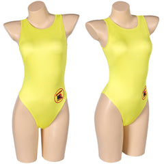 TV Baywatch Alerte à Malibu(2024) C.J. Parker Maillot de Bain Jaune Une Pièce Cosplay Costume
