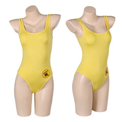 TV Baywatch Alerte à Malibu(2024) C.J. Parker Maillot de Bain Jaune Une Pièce Cosplay Costume Ver.2