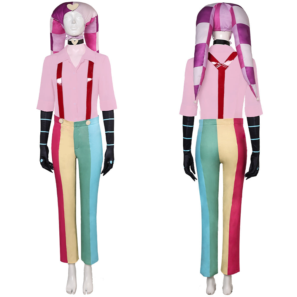 TV Helluva Boss Fizzarolli Tenue Rose Cosplay Costume