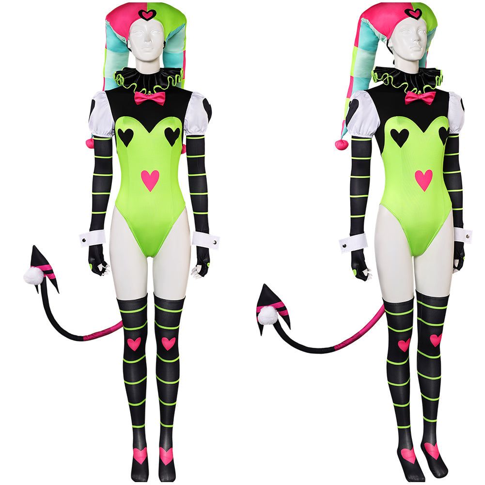 TV Helluva Boss Fizzarolli Tenue Verte Sexy Cosplay Costume