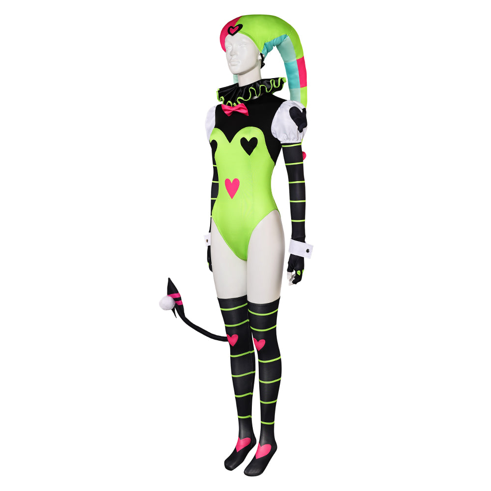 TV Helluva Boss Fizzarolli Tenue Verte Sexy Cosplay Costume