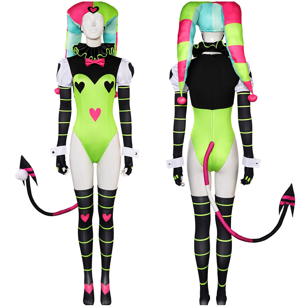 TV Helluva Boss Fizzarolli Tenue Verte Sexy Cosplay Costume