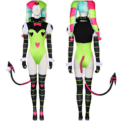 TV Helluva Boss Fizzarolli Tenue Verte Sexy Cosplay Costume