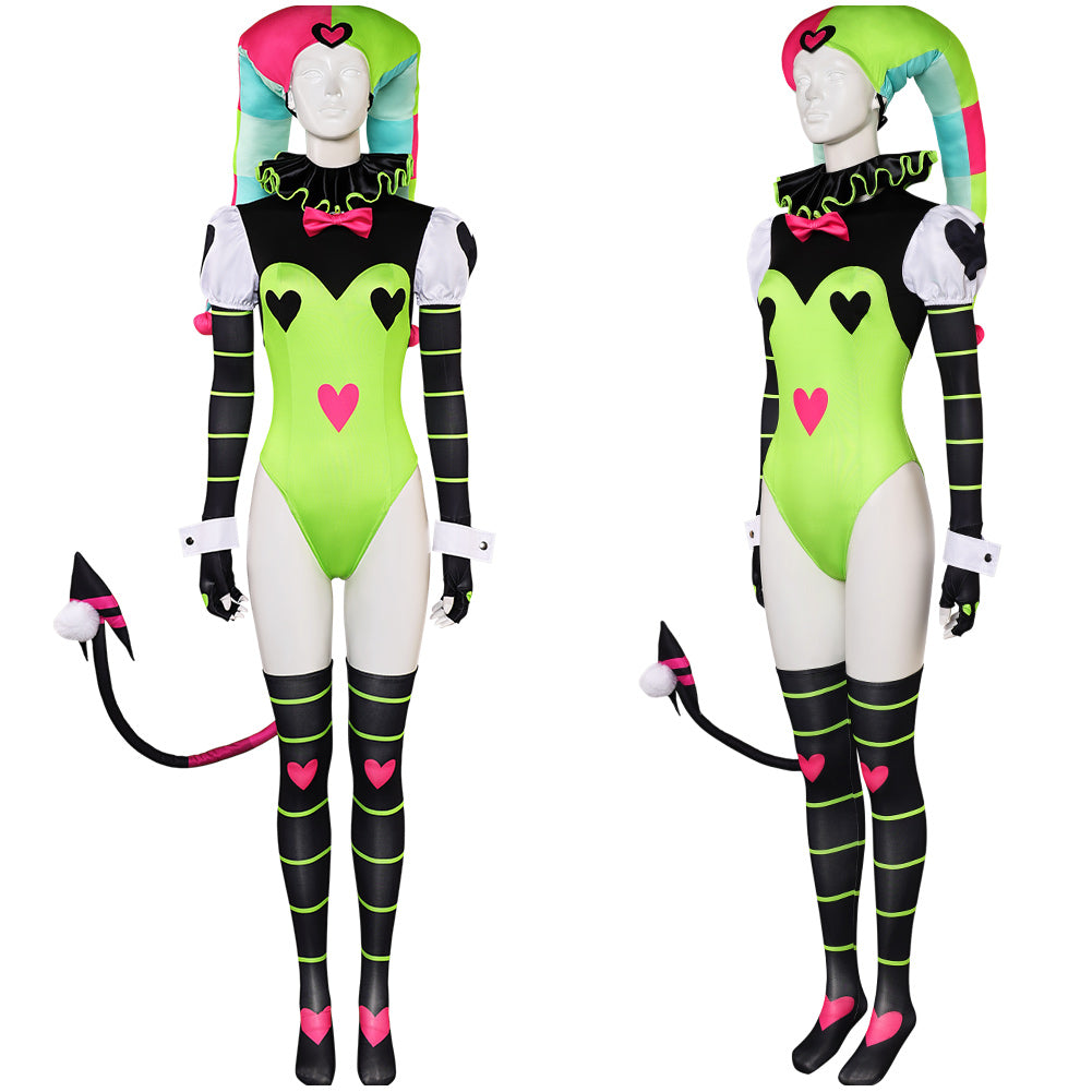 TV Helluva Boss Fizzarolli Tenue Verte Sexy Cosplay Costume
