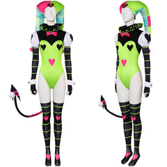 TV Helluva Boss Fizzarolli Tenue Verte Sexy Cosplay Costume