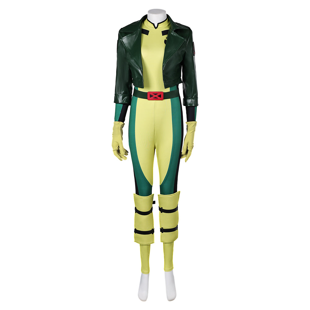 TV X-Men '97(2024) Rogue Combinaison Verte Cosplay Costume