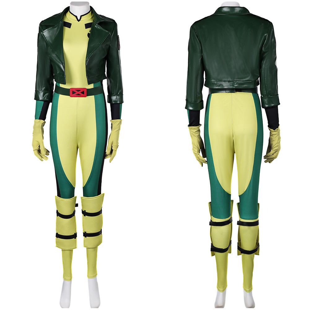 TV X-Men '97(2024) Rogue Combinaison Verte Cosplay Costume