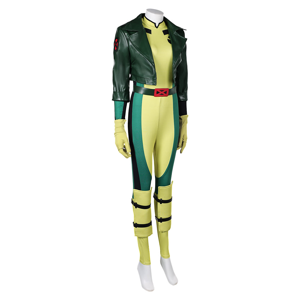 TV X-Men '97(2024) Rogue Combinaison Verte Cosplay Costume