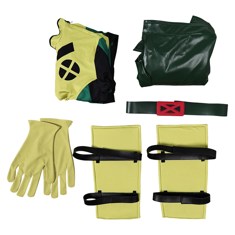 TV X-Men '97(2024) Rogue Combinaison Verte Cosplay Costume